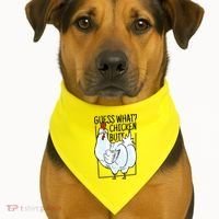 Guess What Chicken Butt Funny USA-Made Doggie Bandana thumb 1
