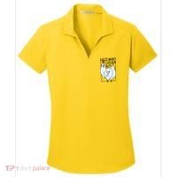 Guess What Chicken Butt Funny Women's Dry Zone Grid Polo thumb 0