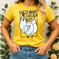 Guess What Chicken Butt Funny Women's T-Shirt thumb 2