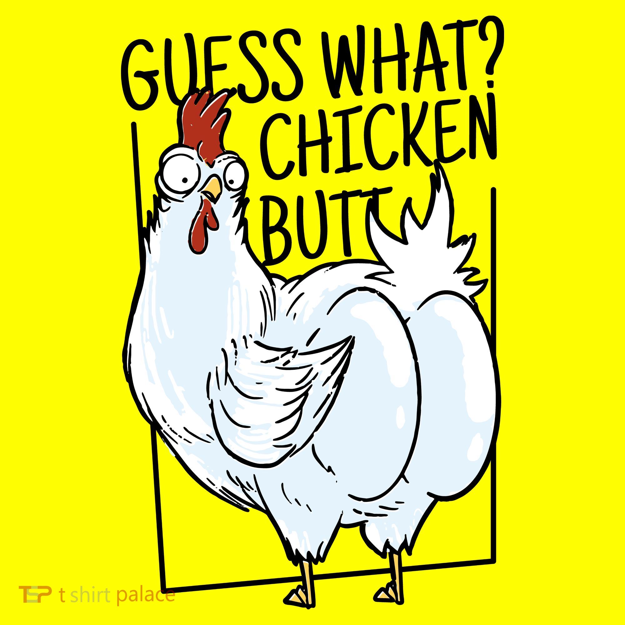 Guess What Chicken Butt Funny Kids Long Sleeve Shirt
