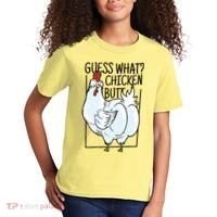 Guess What Chicken Butt Funny Kids T-Shirt thumb 2