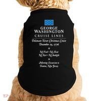 George Washington Crossing Delaware River 1776 Doggie Tank thumb 0