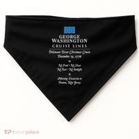 George Washington Crossing Delaware River 1776 USA-Made Doggie Bandana thumb 0