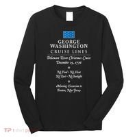 George Washington Crossing Delaware River 1776 Long Sleeve Shirt thumb 0