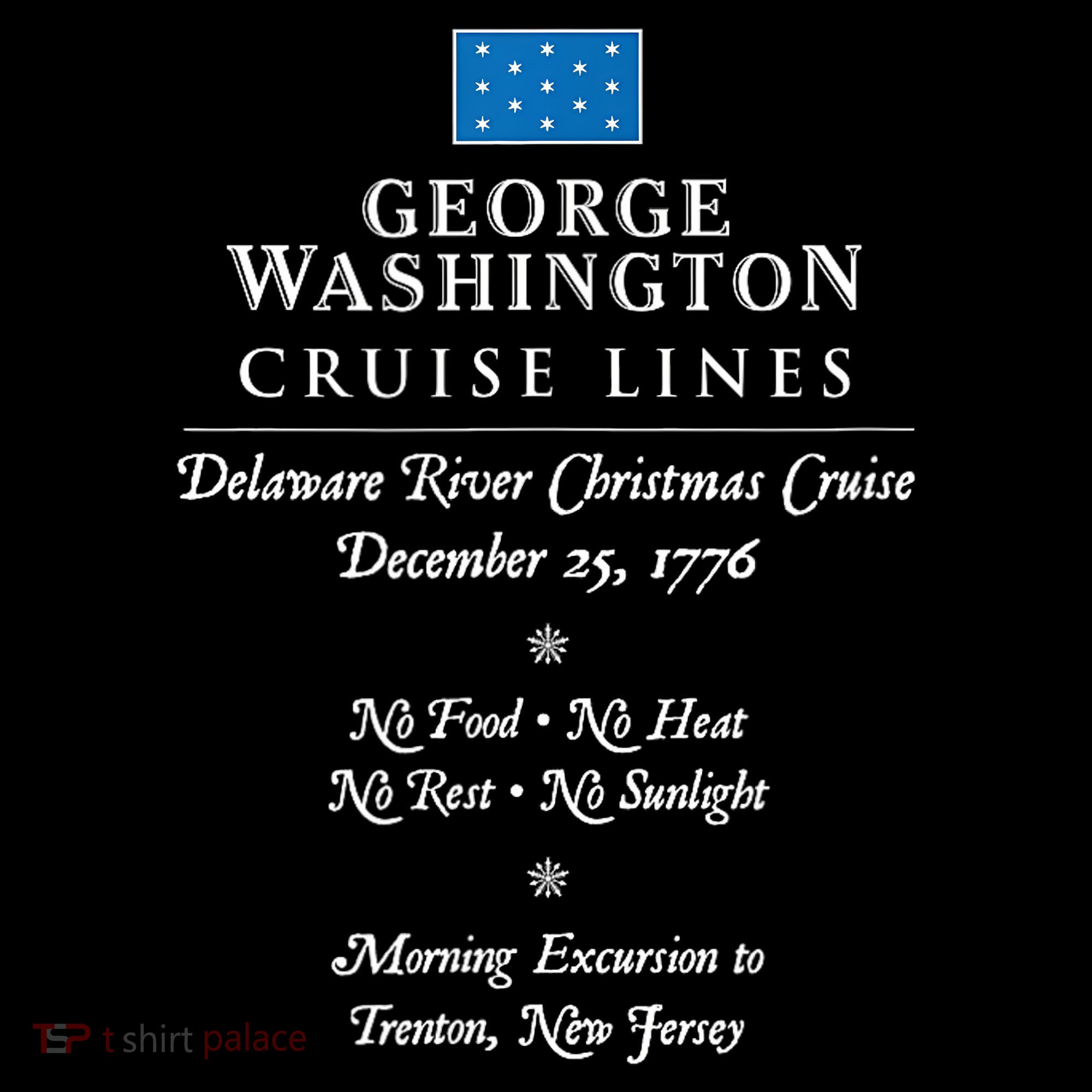 George Washington Crossing Delaware River 1776 Long Sleeve Shirt