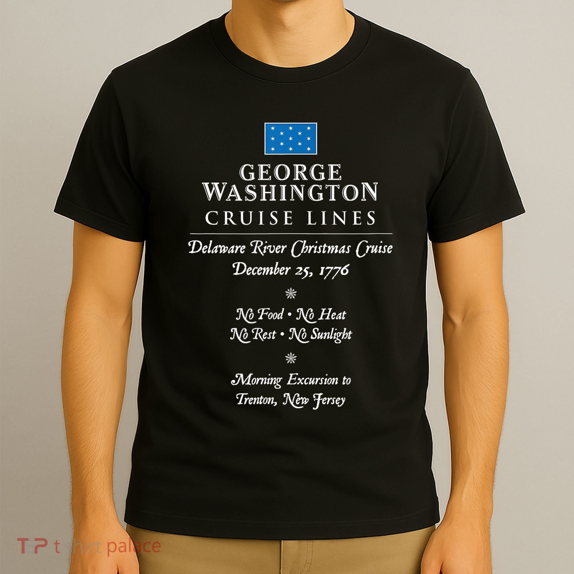 George Washington Crossing Delaware River 1776 T-Shirt