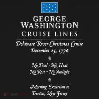 George Washington Crossing Delaware River 1776 Button thumb 1
