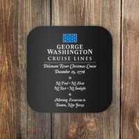 George Washington Crossing Delaware River 1776 Coaster thumb 0
