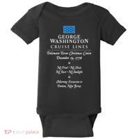 George Washington Crossing Delaware River 1776 Baby Bodysuit thumb 0