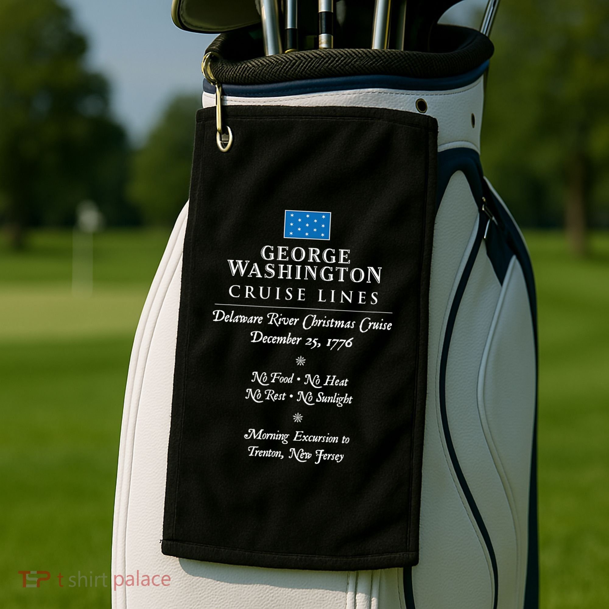 George Washington Crossing Delaware River 1776 Golf Towel