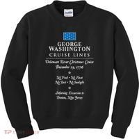 George Washington Crossing Delaware River 1776 Kids Sweatshirt thumb 0