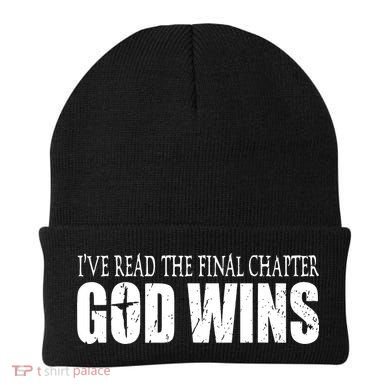 God Wins Christian I Have Read The Final Chapter Beanie