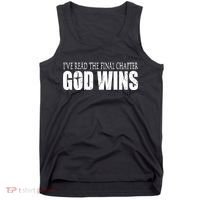 God Wins Christian I Have Read The Final Chapter Tank Top thumb 0