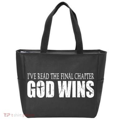 God Wins Christian I Have Read The Final Chapter Tote Bag
