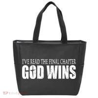 God Wins Christian I Have Read The Final Chapter Tote Bag thumb 0