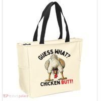 Guess What Chicken Butt Chicken Tote Bag thumb 2