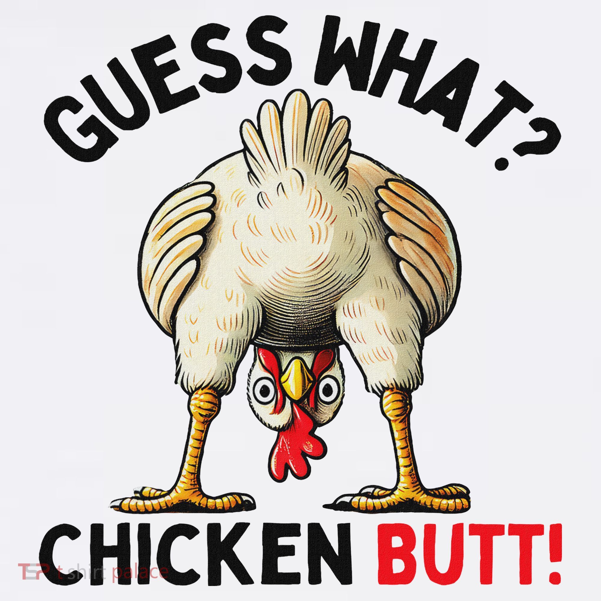 Guess What Chicken Butt Chicken USA-Made Doggie Bandana