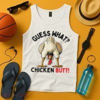Guess What Chicken Butt Chicken Tank Top thumb 4