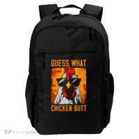Guess What Chicken Butt Funny Saying Rooster Backpack thumb 0