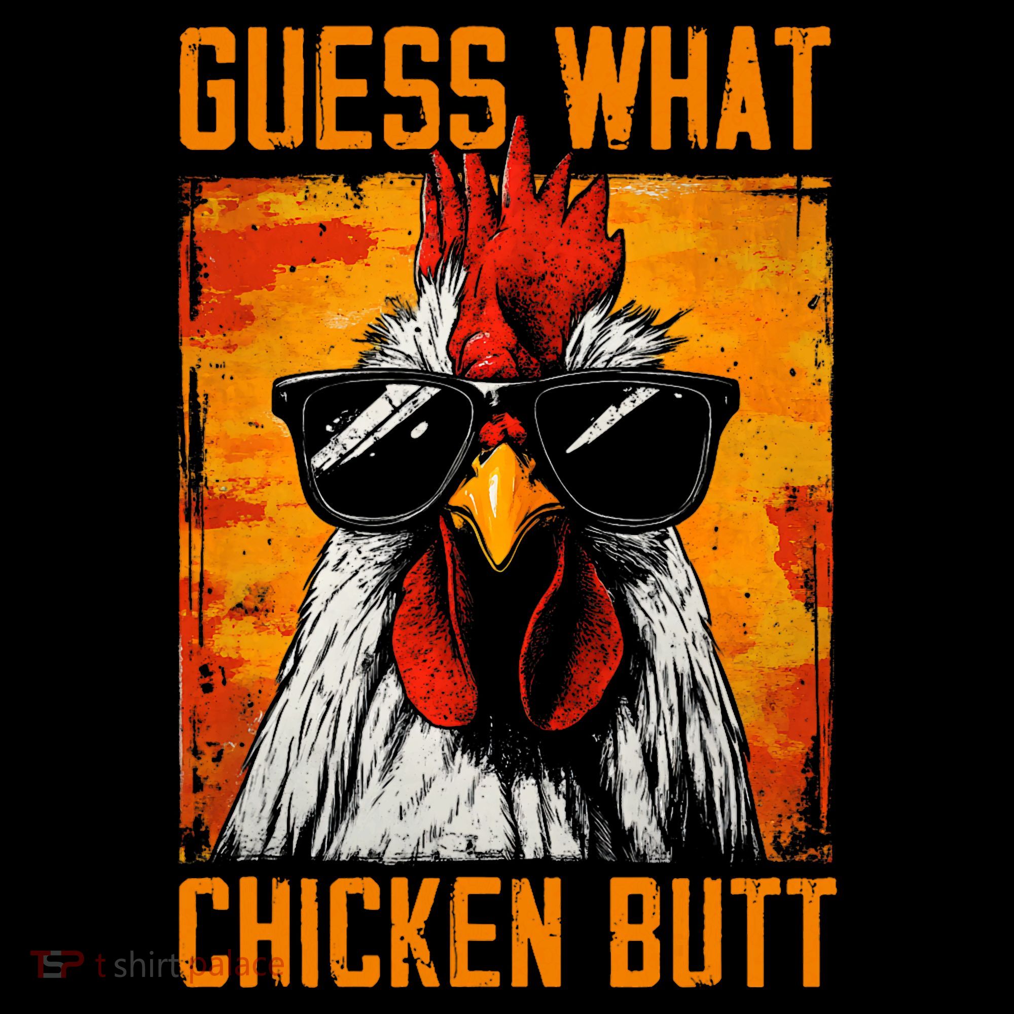 Guess What Chicken Butt Funny Saying Rooster Women's Hoodie