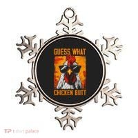 Guess What Chicken Butt Funny Saying Rooster Ornament thumb 0