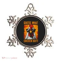 Guess What Chicken Butt Funny Saying Rooster Ornament thumb 0