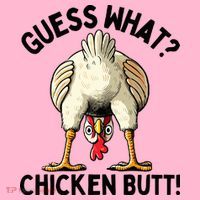 Guess What Chicken Butt! Coaster thumb 2