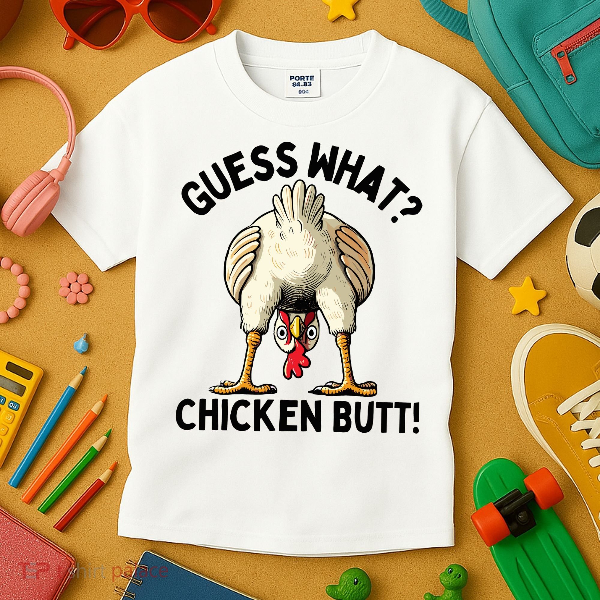 Guess What Chicken Butt! Kids T-Shirt