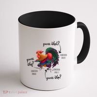 Guess What Chicken Butt Guess Why Chicke Thigh Guess Who Poo Gift Coffee Mug thumb 1