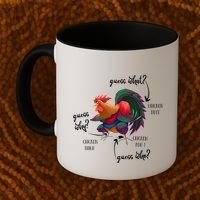 Guess What Chicken Butt Guess Why Chicke Thigh Guess Who Poo Gift Coffee Mug thumb 2