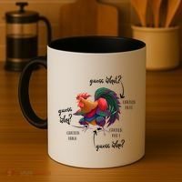 Guess What Chicken Butt Guess Why Chicke Thigh Guess Who Poo Gift Coffee Mug thumb 4