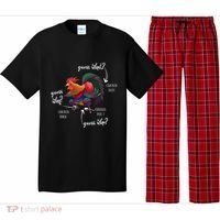 Guess What Chicken Butt Guess Why Chicke Thigh Guess Who Poo Gift Pajama Set thumb 0