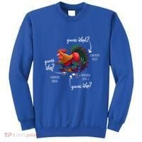 Guess What Chicken Butt Guess Why Chicke Thigh Guess Who Poo Gift Sweatshirt thumb 0