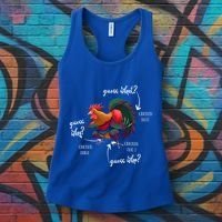 Guess What Chicken Butt Guess Why Chicke Thigh Guess Who Poo Gift Women's Tank Top thumb 3