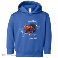 Guess What Chicken Butt Guess Why Chicke Thigh Guess Who Poo Gift Toddler Hoodie thumb 0