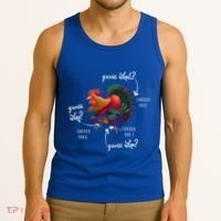 Guess What Chicken Butt Guess Why Chicke Thigh Guess Who Poo Gift Tank Top thumb 3