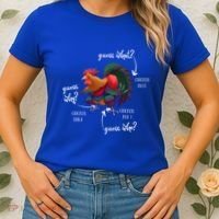 Guess What Chicken Butt Guess Why Chicke Thigh Guess Who Poo Gift Women's T-Shirt thumb 2