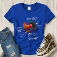 Guess What Chicken Butt Guess Why Chicke Thigh Guess Who Poo Gift Women's T-Shirt thumb 3