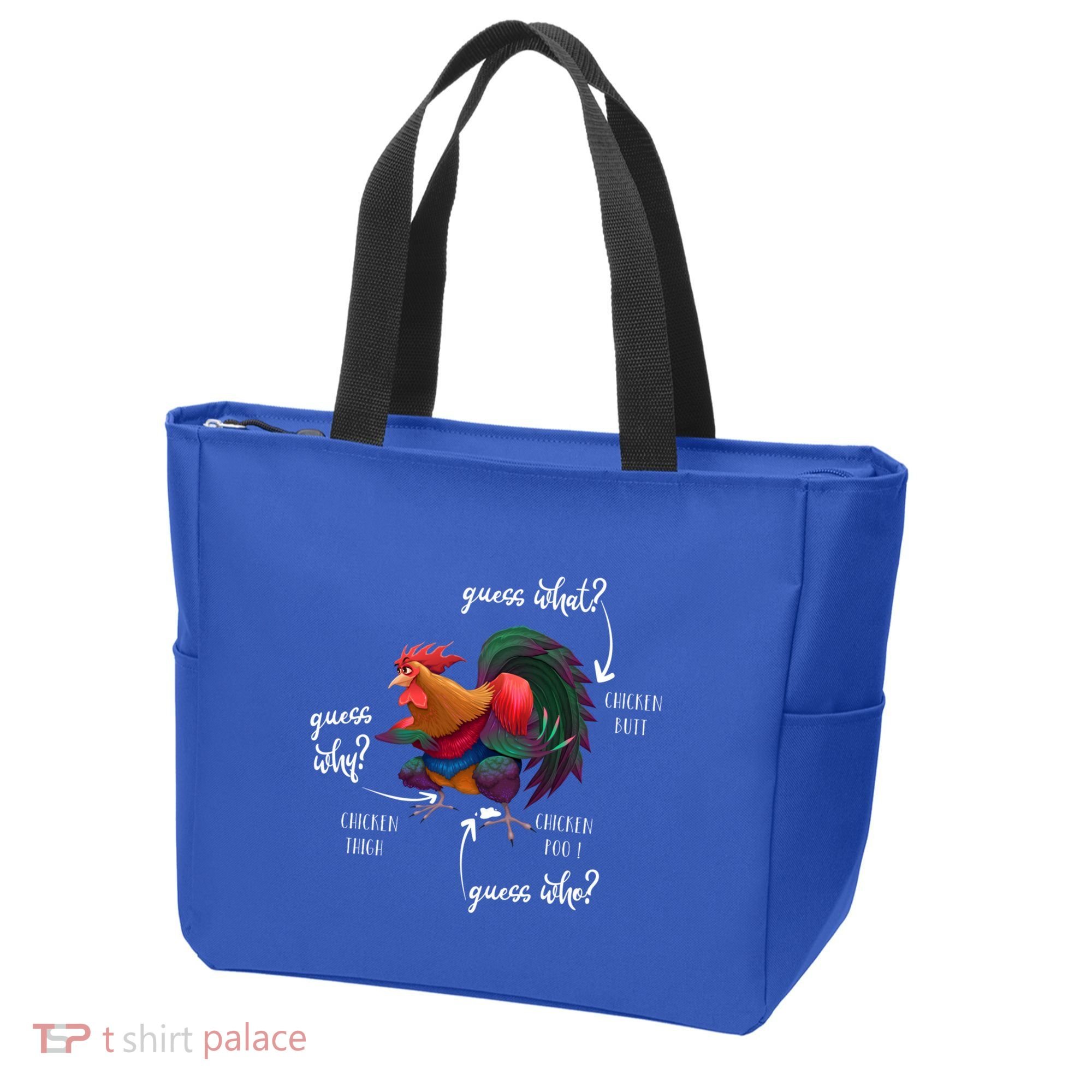 Guess What Chicken Butt Guess Why Chicke Thigh Guess Who Poo Gift Tote Bag