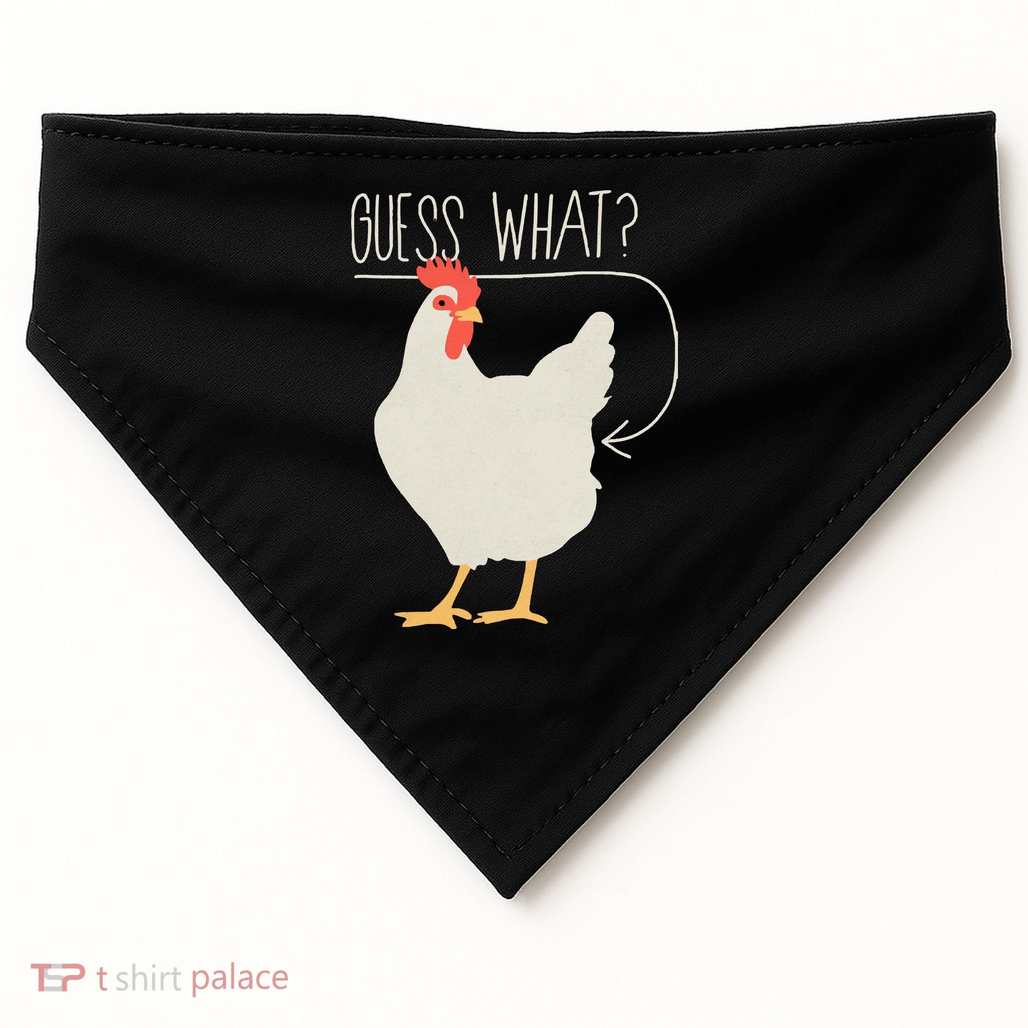 Guess What Chicken Butt USA-Made Doggie Bandana