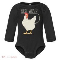 Guess What Chicken Butt Baby Long Sleeve Bodysuit thumb 0