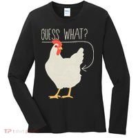 Guess What Chicken Butt Women's Long Sleeve Shirt thumb 0