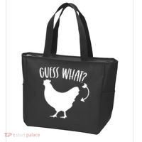 Guess What Chicken Butt Funny Rhyme Song Chicken Lovers Tote Bag thumb 3