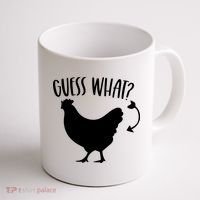 Guess What Chicken Butt Funny Rhyme Song Chicken Lovers Coffee Mug thumb 1