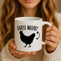 Guess What Chicken Butt Funny Rhyme Song Chicken Lovers Coffee Mug thumb 3