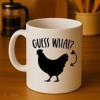 Guess What Chicken Butt Funny Rhyme Song Chicken Lovers Coffee Mug thumb 4