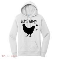 Guess What Chicken Butt Funny Rhyme Song Chicken Lovers Women's Hoodie thumb 0