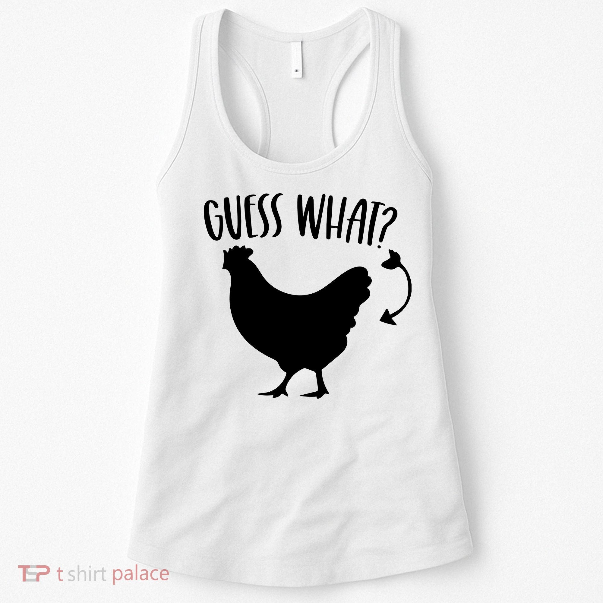 Guess What Chicken Butt Funny Rhyme Song Chicken Lovers Women's Tank Top