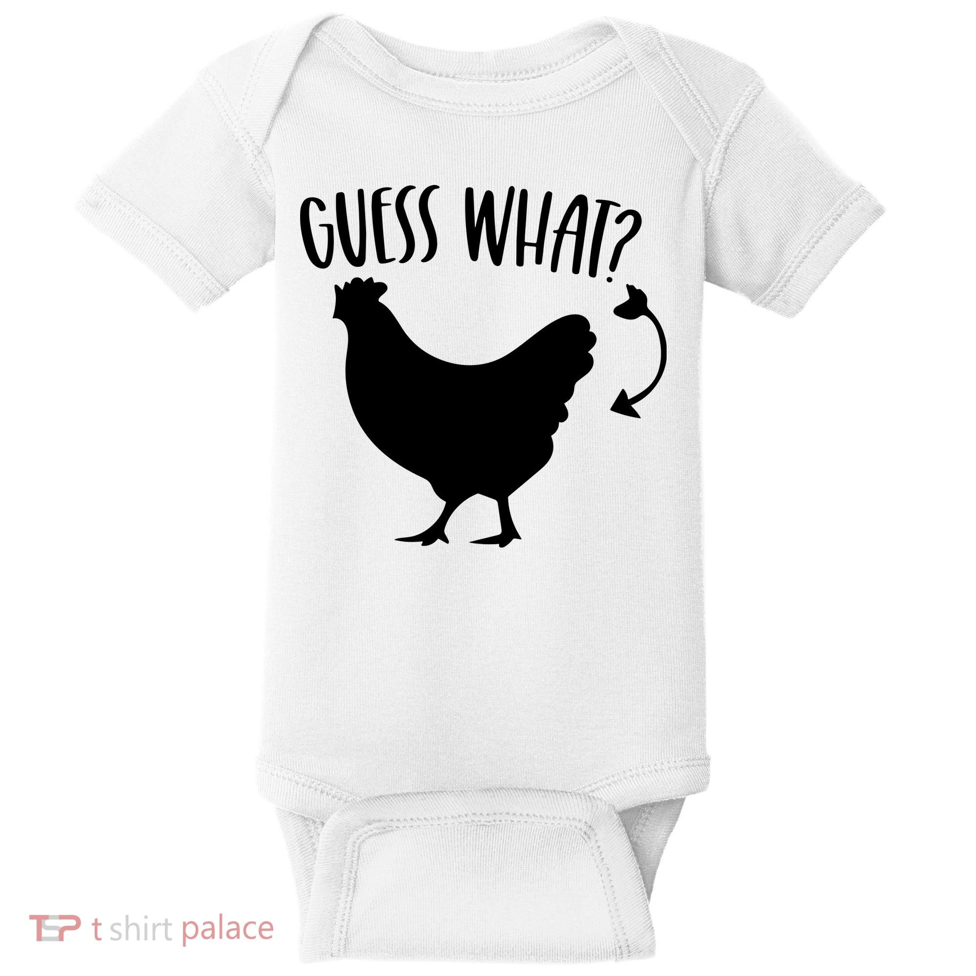 Guess What Chicken Butt Funny Rhyme Song Chicken Lovers Baby Bodysuit