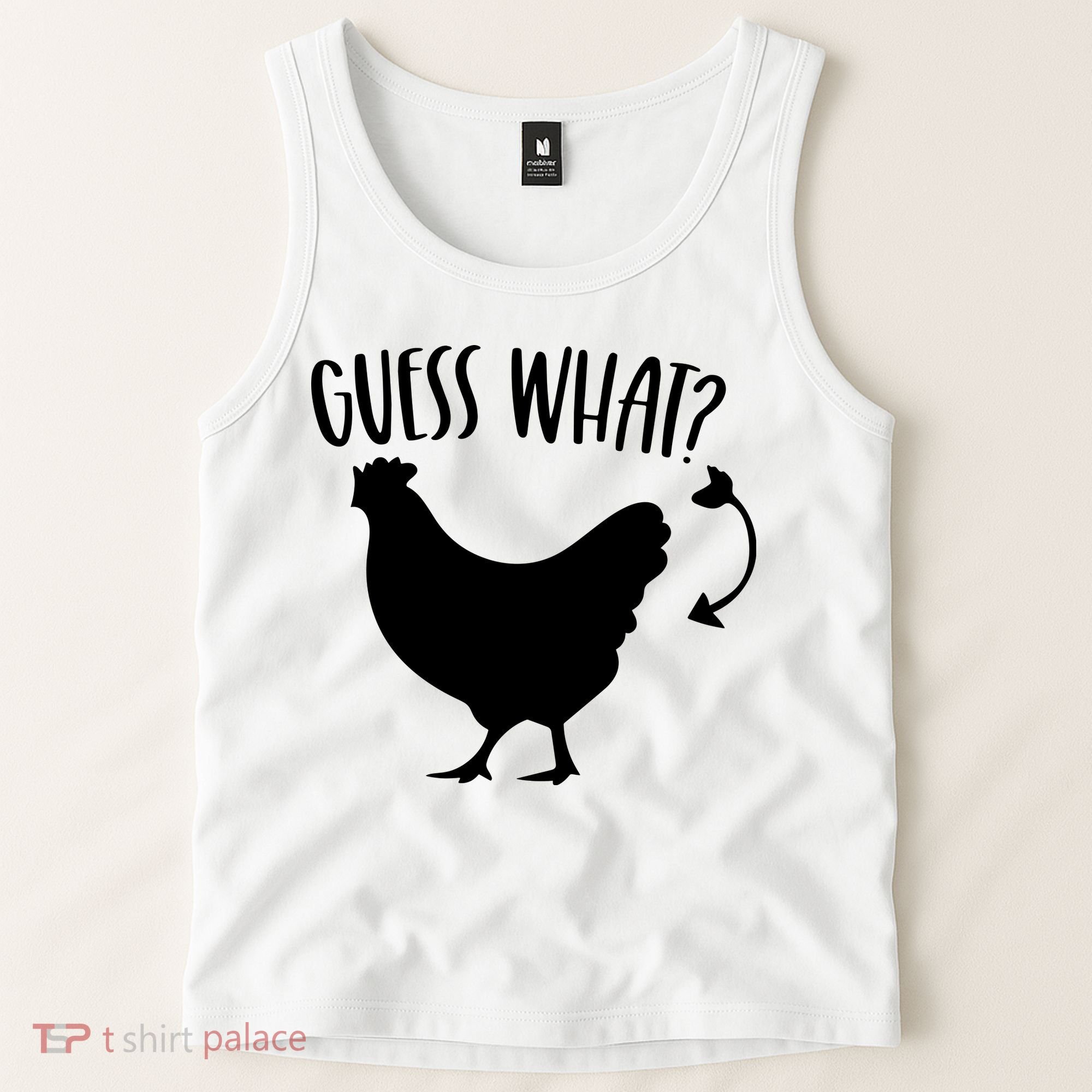 Guess What Chicken Butt Funny Rhyme Song Chicken Lovers Tank Top